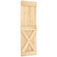Berkfield Home Door NARVIK 70x210 cm Solid Wood Pine in Light Brown