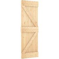 Berkfield Home Door NARVIK 70x210 cm Solid Wood Pine in Light Tan