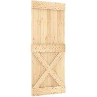Berkfield Home Door NARVIK 85x210 cm Solid Wood Pine in Brown