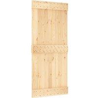 Berkfield Home Door NARVIK 90x210 cm Solid Wood Pine in Natural