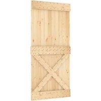 Berkfield Home Door NARVIK 95x210 cm Solid Wood Pine in Natural