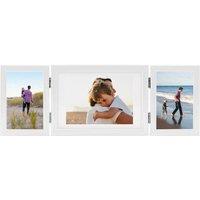 Berkfield Home Trifold Photo Frame Collage White 22x15 cm+2x | Size: 22x15 cm