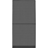 Berkfield Home Hinged Insect Screen for Doors Anthracite 120x240 cm in Black
