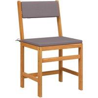 Berkfield Home Beautiful 3 Piece Balcony Set with Cushions Solid Wood Acacia in Brown