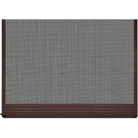 Berkfield Home Practical Brown Hinged Insect Screen for Doors 100 x 215 cm