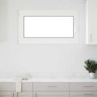 Berkfield Home Basement Window "RISOR" 110x60 cm Tilt&Turn DIN Left White