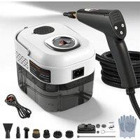 SPETLEK 2500W High-Temp Steam Cleaner 6 Speed 1700ML Tank with Extension Rod in White