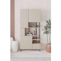 Decortie Key' Modern Bookcase 84x175cm in Light Sand | Size: 3 Pack