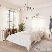Berkfield Home Bed Frame Solid Pinewood 90x200 cm in Brown