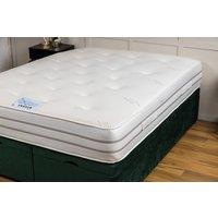 UK Bed Furniture Croydon Silk 1500 Pocket Mattress in White | Size: King