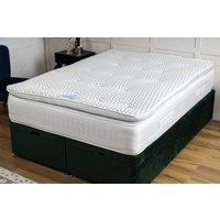 UK Bed Furniture Oxford Pillowtop Mattress in White | Size: King