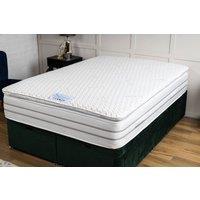 UK Bed Furniture Richmond Pillowtop 3000 Pocket in White | Size: Super King