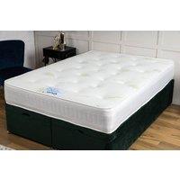 UK Bed Furniture Memory Deluxe Mattress in White | Size: King