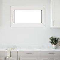 Berkfield Home Basement Window "RISOR" 100x60 cm Tilt&Turn DIN Right White