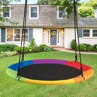 CASART Flying Saucer Tree Swing Kids Playing Swing w/Adjustable Hanging Ropes