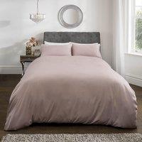 Smart Living Luxury Hotel Quality Diamonte Embellished Duvet Cover with Pillowcases in Pink | Size: Super King