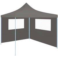 Berkfield Home Gazebo Sidewall with Windows 4x2 m Anthracite in Dark Grey