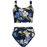 Lands' End Women's Tugless Midkini, High Waisted - 2 piece | Size: 16-18