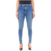Smart Living Women's Stylish Skinny Fit High Waisted Denim Jeans in Pale Blue | Size: 10