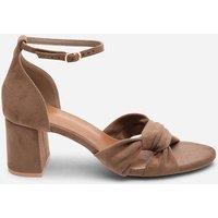 Where's That From Women's Avelia Strappy Block Heel Sandal in Camel | Size: 3