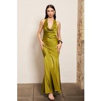 TFNC London Women's Sabba Olive Maxi Dress in Green | Size: 12