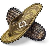 Gumbies Men's Islander Flip-Flops in Dark Olive | Size: 11