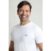 Weird Fish Men's Fished Branded T-Shirt in White | Size: Medium