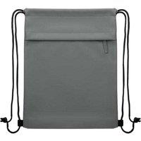 MidOcean Men's RPET Polyester Drawstring Bag in Pale Grey