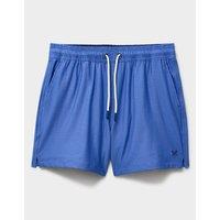 Crew Clothing Men's Oxford Seersucker Swim Short Blue | Size: Large