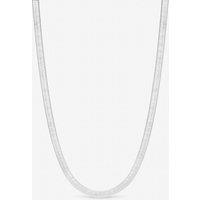 Inicio Women's Sterling Silver Plated Snake Chain Necklace - Gift Pouch
