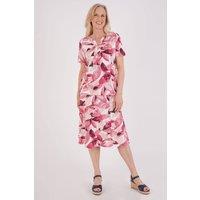 Tigi Women's Summer Scattered Leaf Print Skirt- Short in White | Size: 22-24