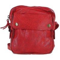 Ashwood Leather Women's Real Leather Cross Body Bag in Red