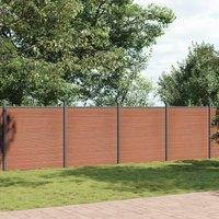 Berkfield Home Fence Panel Brown 1218x186 cm WPC