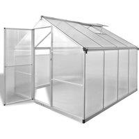 Berkfield Home Reinforced Aluminium Greenhouse with Base Frame 6.05 m