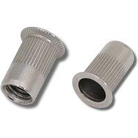 JRP Riveting Products M8 x 18.5 A4 Rivet Nuts - Box of 300 in Silver