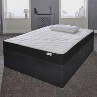 eXtreme Comfort Ltd 18cm Hybrid Memory Foam Spring Mattress CoolTouch Cover in Black | Size: Single