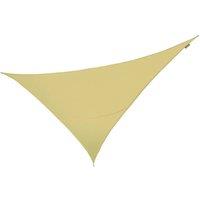 Primrose 6m x 4.2m Triangle Waterproof Sun Shade Canopy 98% UV Block Free Rope in Beige