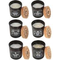 Something Different Midnight Ritual Scented Candle (Pack Of 6) in Black