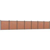 Berkfield Home Fence Panel Brown 1218x186 cm WPC