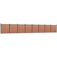 Berkfield Home Fence Panel Brown 1391x186 cm WPC