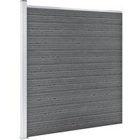 Berkfield Home Garden Fence WPC 1564x186 cm Grey
