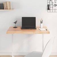 Berkfield Home Table Top Light Brown 80x60x(2-4) cm Treated Solid Wood Live Edge