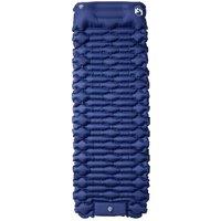 Berkfield Home Self Inflating Camping Mattress with Pillow 1-Person Navy Blue