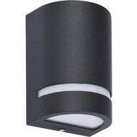 Berkfield Home Outdoor Wall Lights 2 pcs 35 W Black Half-round