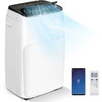 Costway 5-in-1 Portable Air Conditioner 12000BTU AC w/Remote Control&24H Timer in White