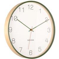 PRESENT TIME Karlsson Joy Wall Clock 40cm - Green & White
