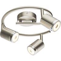 Netlighting Comore Ceiling Spotlight Clusters Nickel Matt 3x LED 3000K in Grey