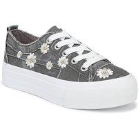 Blowfish Malibu Women's Sadie-Sun 8 Lace-Up Trainers in Charcoal | Size: 6