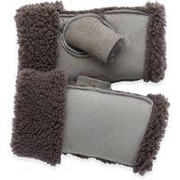 Celtic & Co Women's Sheepskin Wristwarmers in Grey
