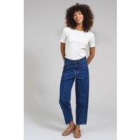 Kite Women's Baiter Barrel Leg Ankle Grazer Jeans in Navy | Size: 12